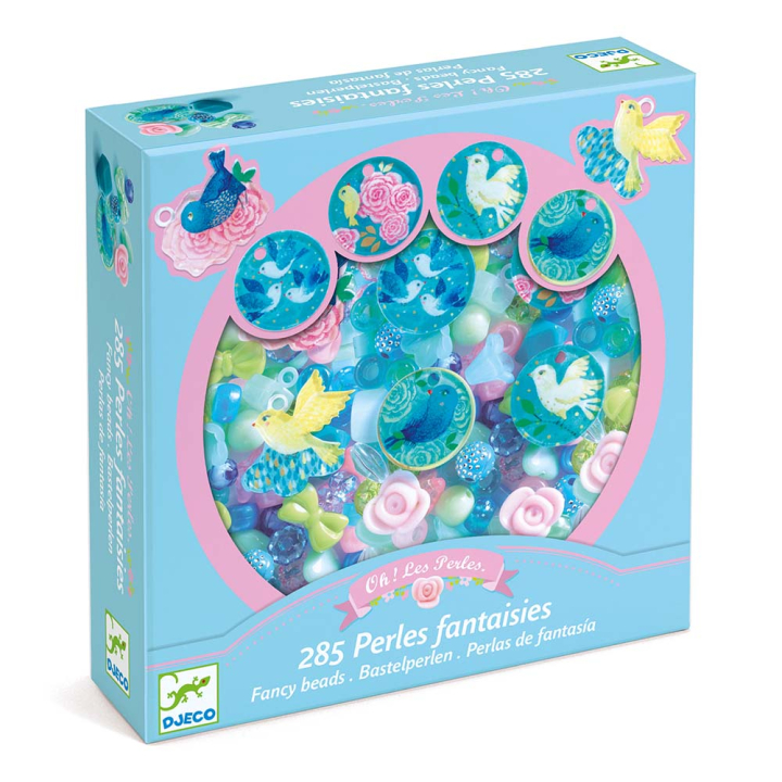 Perles fantaisies Oiseaux 285 pcs - Djeco - Rougier et Plé