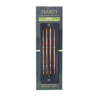Pinceaux aquarelle Coffret Isaqua 4 pcs - Isabey - Rougier et Plé