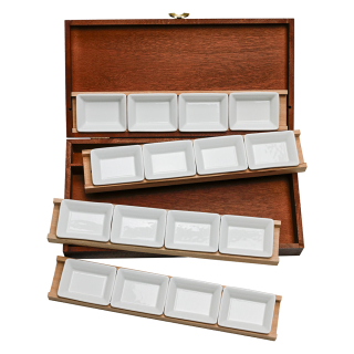 Coffret aquarelle acajou - 16 godets géants vides - BLOCKX - Rougier et Plé
