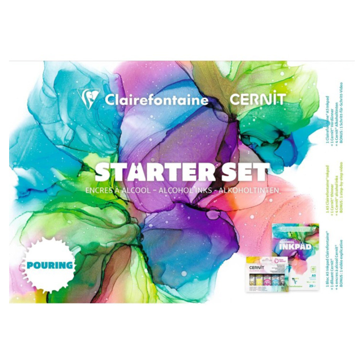 Encres à alcool Starter set - x Cernit - Clairefontaine - Rougier et Plé
