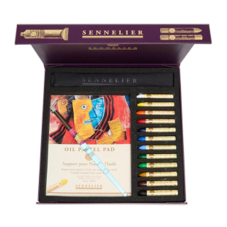 Pastels à l'huile Coffret carton magnétique 12 pastels - Sennelier - Rougier et Plé