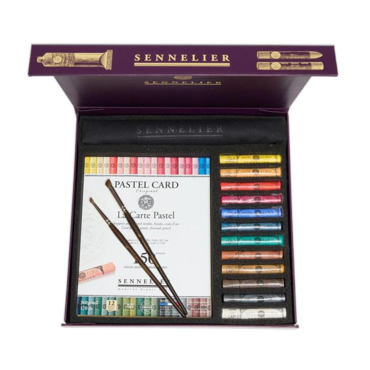 Pastels à l'écu Coffret carton magnétique 12 pastels - Sennelier - Rougier et Plé