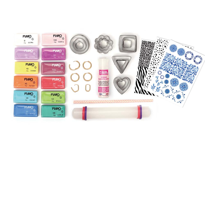 Coffret bijoux Fimo Pampilles interchangeables - Graines Créative - Rougier et Plé