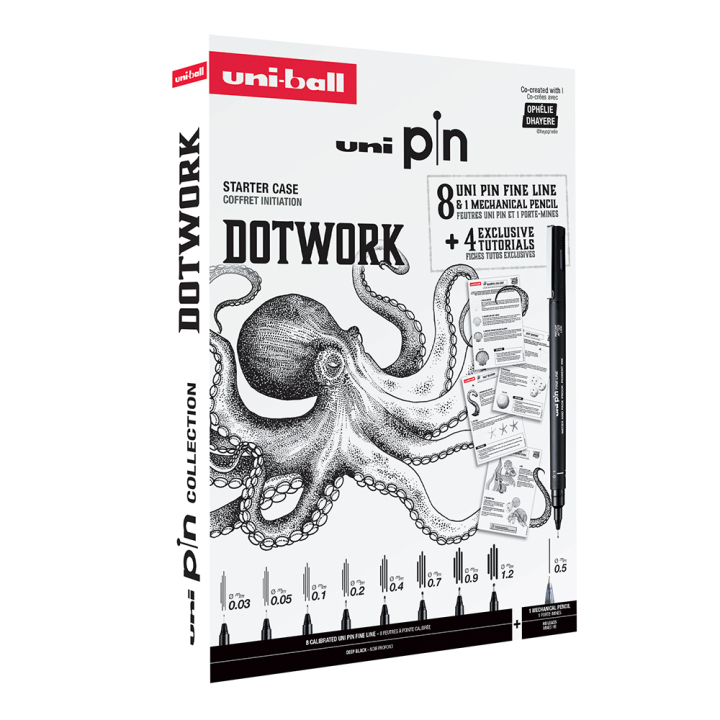 Coffret initiation Dotwork - Uni-Ball - Rougier et Plé