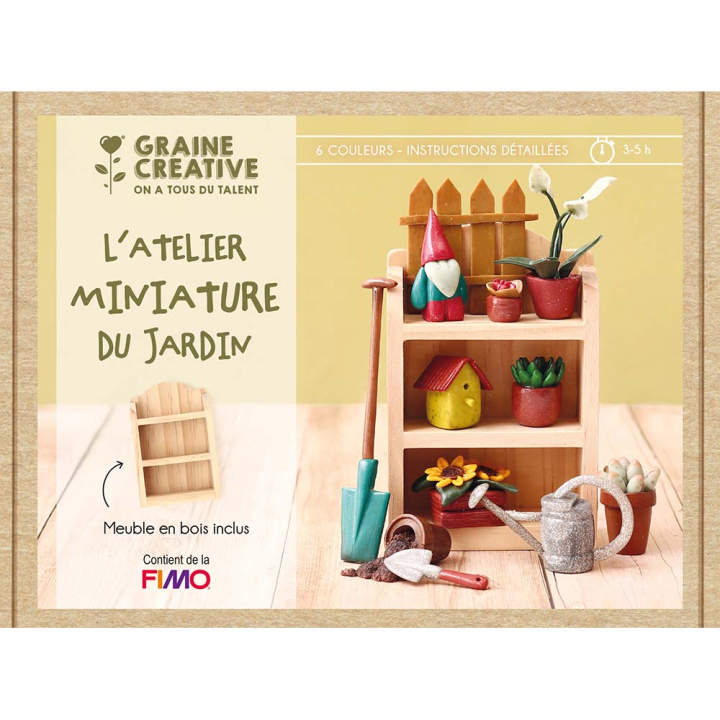 Coffret Fimo Miniatures Jardin - Graine Créative - Rougier et Plé