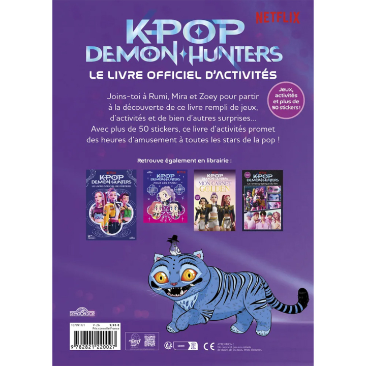 Le livre officiel d'activités KPop Demon Hunters - Dragon D'Or - Rougier et Plé