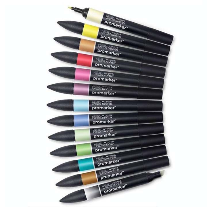 Marqueur Promarker 13 pcs Set 2 - Winsor & Newton - Rougier et Plé