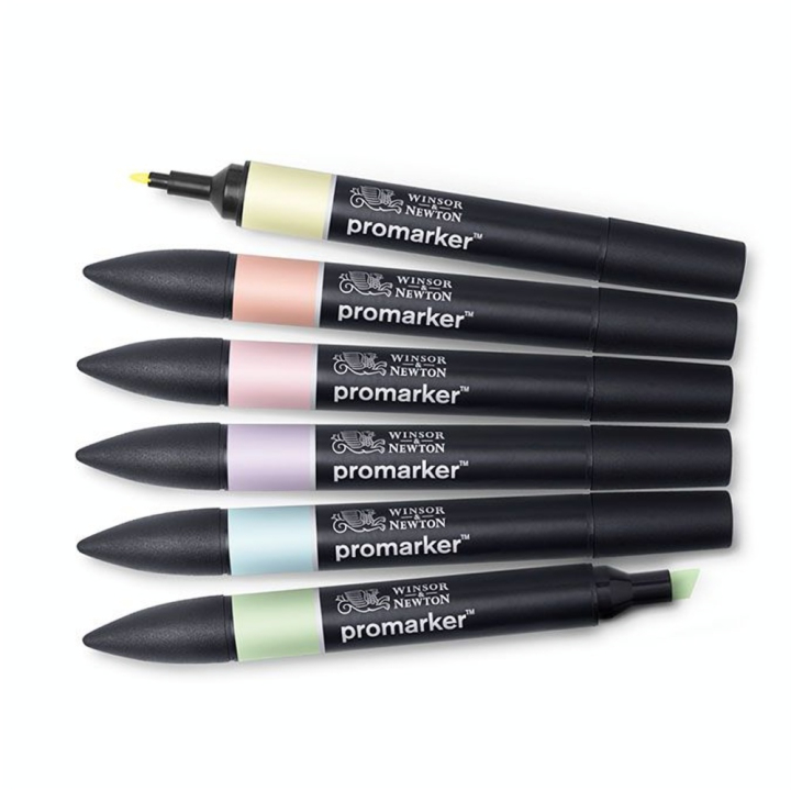 Set de 6 Promarker tons pastels - Winsor & Newton - Rougier et Plé
