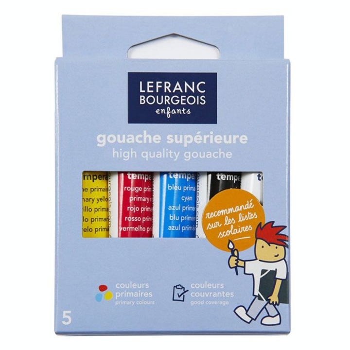 Gouache 5 tubes de 10 ml - Lefranc Bourgeois - Rougier et Plé