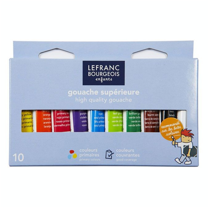 Gouache 10 tubes de 10 ml - Lefranc Bourgeois - Rougier et Plé