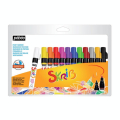 Marqueur gouache Skrib 12 couleurs Arc en ciel - Pébéo - Rougier et Plé