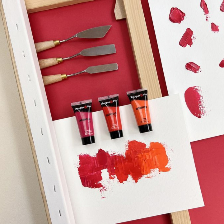 Peinture acrylique 21 ml Boite de 24 tubes - Rougier&Plé - Rougier et Plé