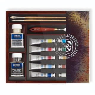 Peinture à l'huile extra-fine LB Coffret bois Impressionnistes 10 tubes - Lefranc Bourgeois - Rougier et Plé