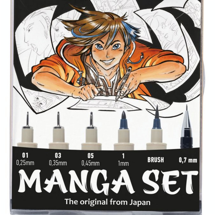Feutre Pigma Set Manga 5 feutres + porte-mines - Sakura - Rougier et Plé