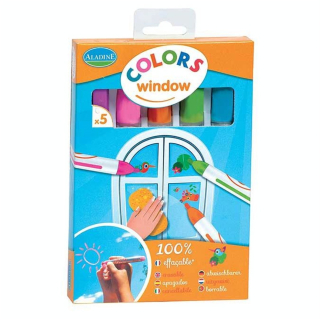 Feutre craie spécial miroir et vitre 5 pcs - Aladine - Rougier et Plé