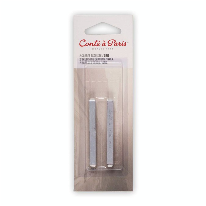 Pastel sec Set de 2 Gris - Conté à Paris - Rougier et Plé