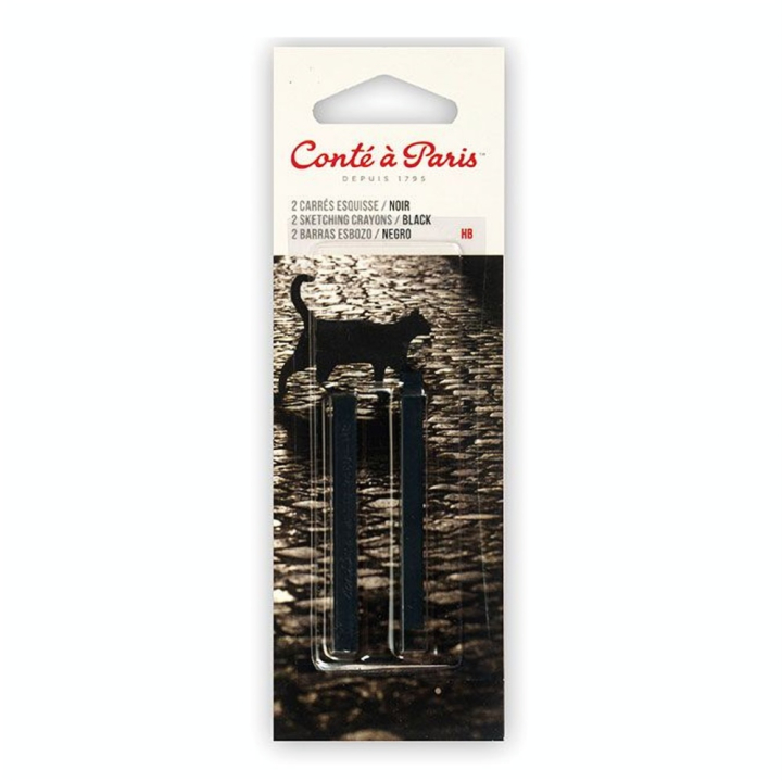 Pastel sec Set de 2 Noir HB - Conté à Paris - Rougier et Plé