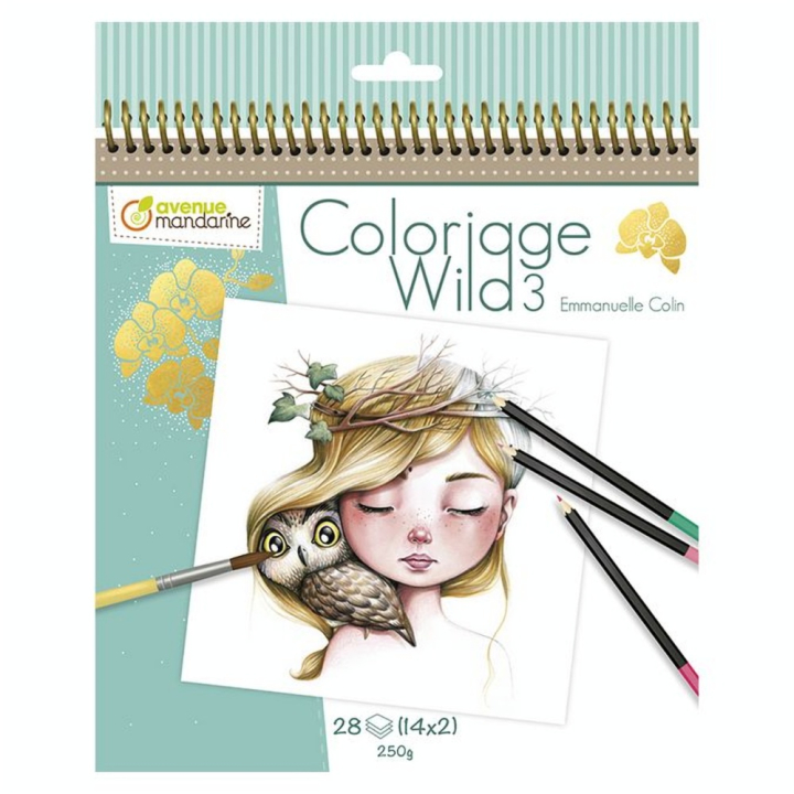 Carnet de coloriage Wild N°3 - Avenue Mandarine - Rougier et Plé