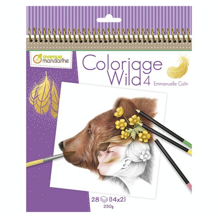 Carnet de coloriage Wild N°4 - Avenue Mandarine - Rougier et Plé