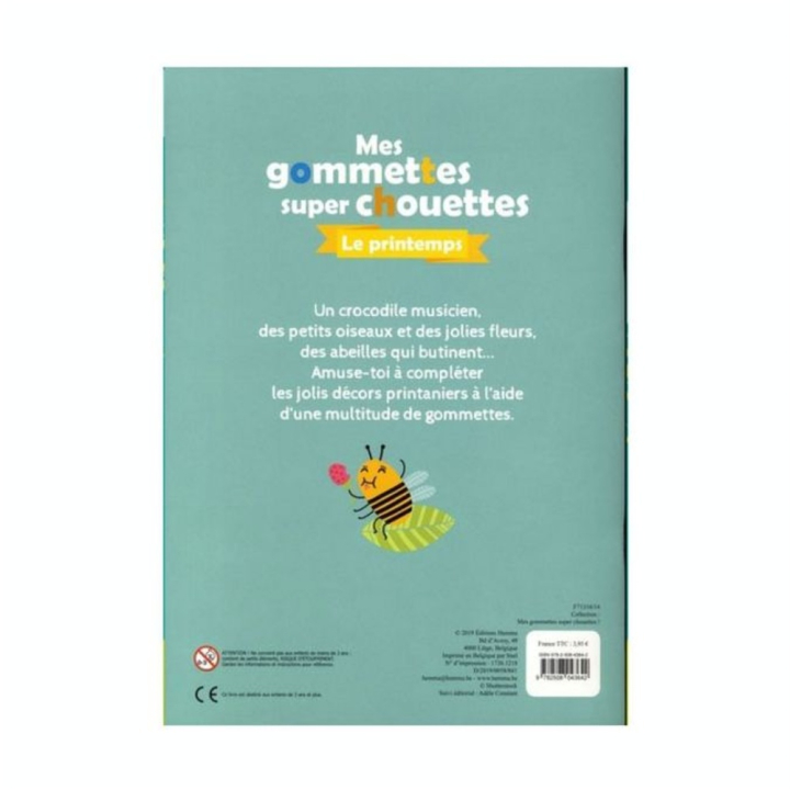 Mes gommettes super chouettes album Le printemps - Hemma - Rougier et Plé