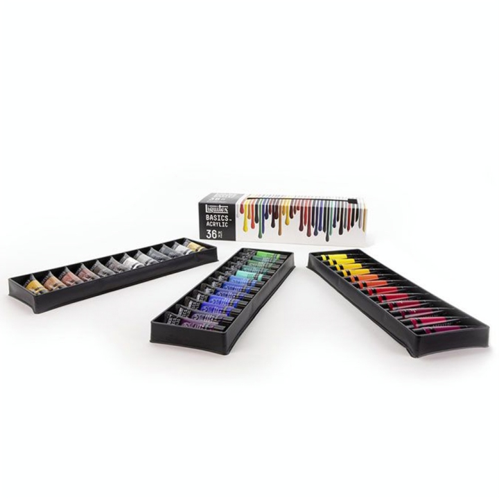 Peinture acrylique Basics Set 36 x 22 ml - Liquitex - Rougier et Plé