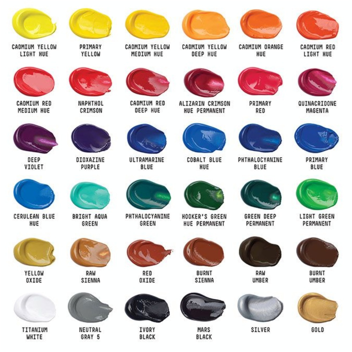 Peinture acrylique Basics Set 36 x 22 ml - Liquitex - Rougier et Plé