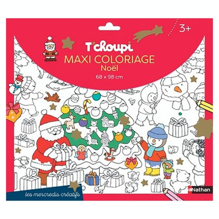 Maxi coloriage de Noël T'choupi - Nathan - Rougier et Plé