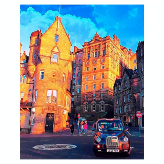 Broderie Diamant 40 x 50 cm Rue Edinburgh - Figured'Art - Rougier et Plé