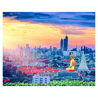 Broderie Diamant 40 x 50 cm Buddha Bangkok - Figured'Art - Rougier et Plé