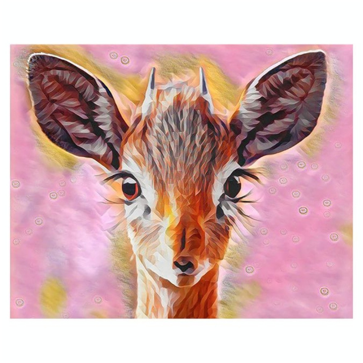 Broderie Diamant 40 x 50 cm Biche mignonne - Figured'Art - Rougier et Plé