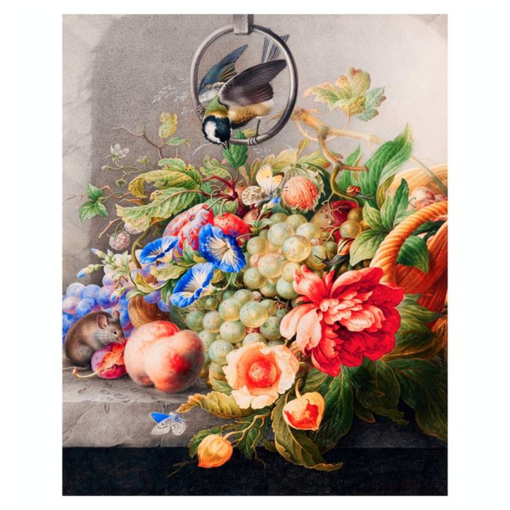 Broderie Diamant 40 x 50 cm Fleurs et Fruits - Herman Henstenburgh - Figured'Art - Rougier et Plé
