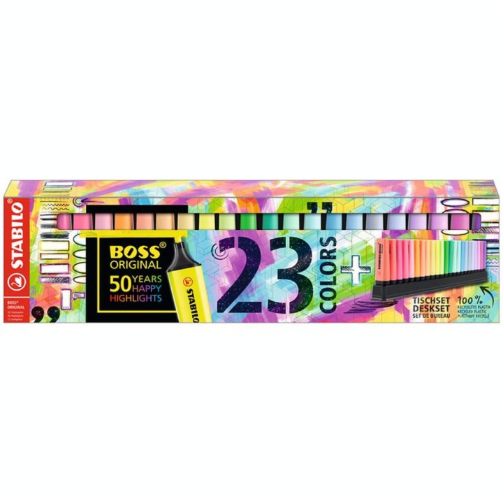 Surligneur BOSS ORIGINAL Set de 23 couleurs - STABILO - Rougier et Plé