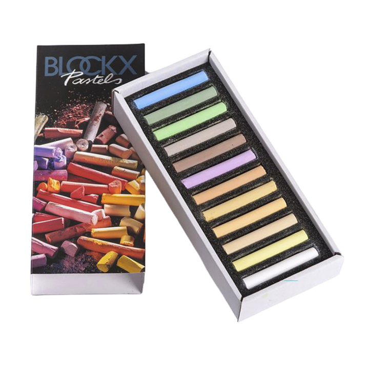 Pastels secs Boîte 12 pièces Clairs - BLOCKX - Rougier et Plé
