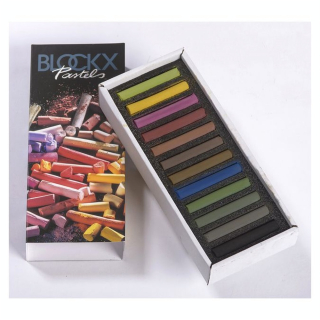 Pastels secs Boîte 12 pièces Foncés - BLOCKX - Rougier et Plé
