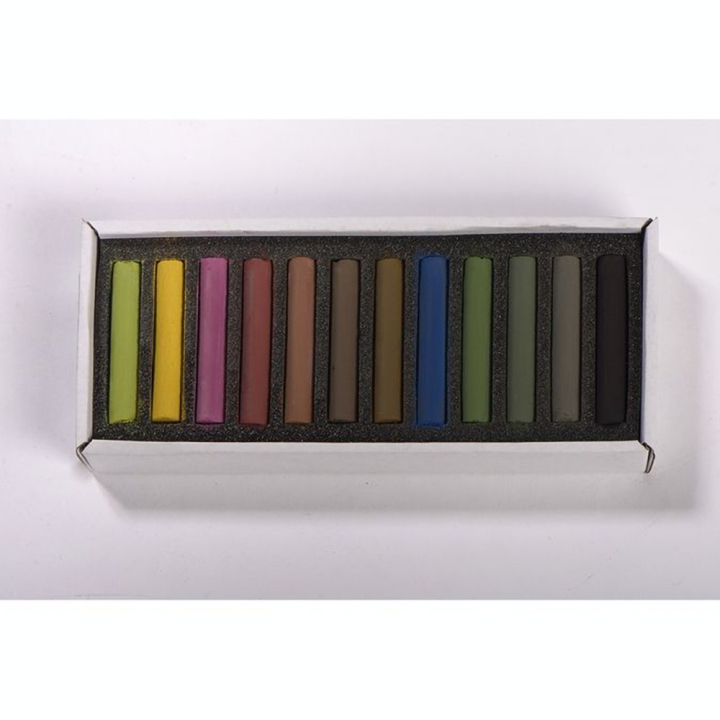 Pastels secs Boîte 12 pièces Foncés - BLOCKX - Rougier et Plé