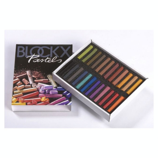 Pastels secs Boîte 24 pièces Foncés - BLOCKX - Rougier et Plé