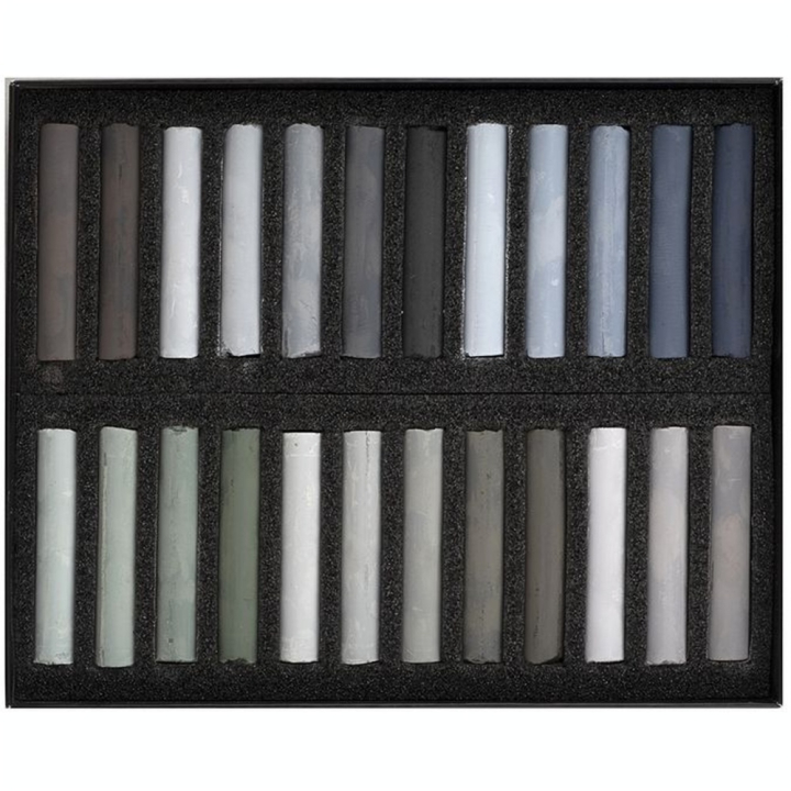 Pastels secs Boîte 24 pièces Gris - BLOCKX - Rougier et Plé
