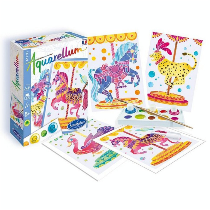 Aquarellum Mini Chevaux Manège - Sentosphère - Rougier et Plé