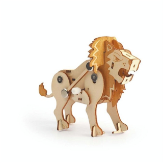 Maquette en Bois 3D Mécanique 14 x 10 x 5 cm Lion - Graine Créative - Rougier et Plé