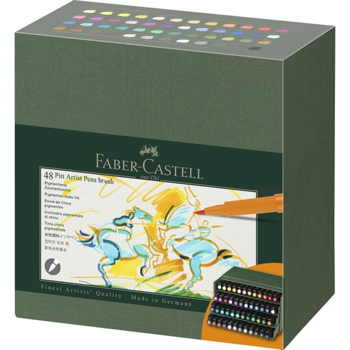 Feutres Pitt Artist Pen Studio Box 48 pcs - Faber-Castell - Rougier et Plé