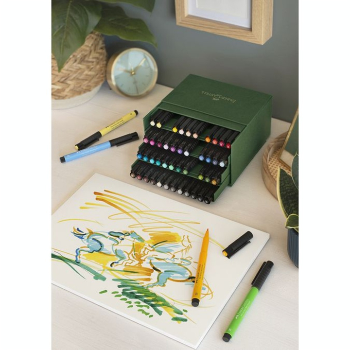 Feutres Pitt Artist Pen Studio Box 48 pcs - Faber-Castell - Rougier et Plé