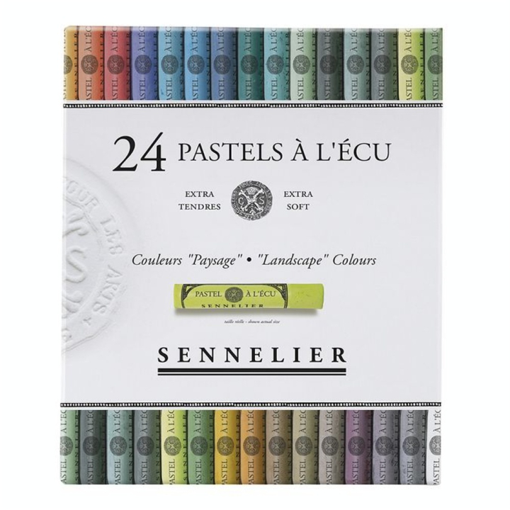 Pastels à l'écu 24 pcs Boîte Paysage - Sennelier - Rougier et Plé