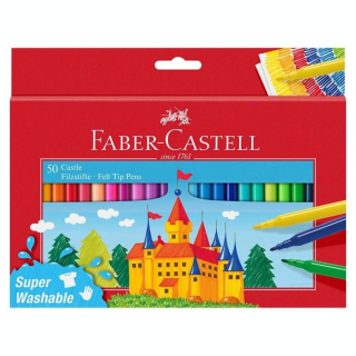 Feutres scolaires Château 50 couleurs - Faber-Castell - Rougier et Plé