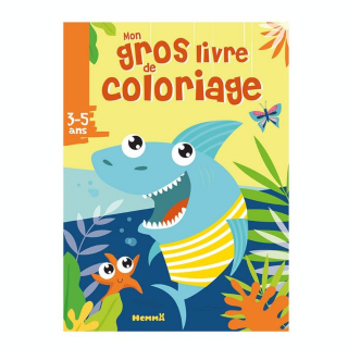 Mon gros livre de coloriage - Requin - Dès 3 ans - Hemma - Rougier et Plé
