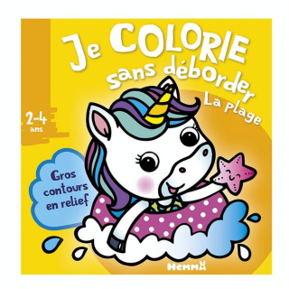 Je colorie sans déborder - La plage - Dès 2 ans - Hemma - Rougier et Plé
