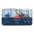 Crayon de couleur aquarellable Watercolour Boîte métal 36 pcs - Derwent - Rougier et Plé