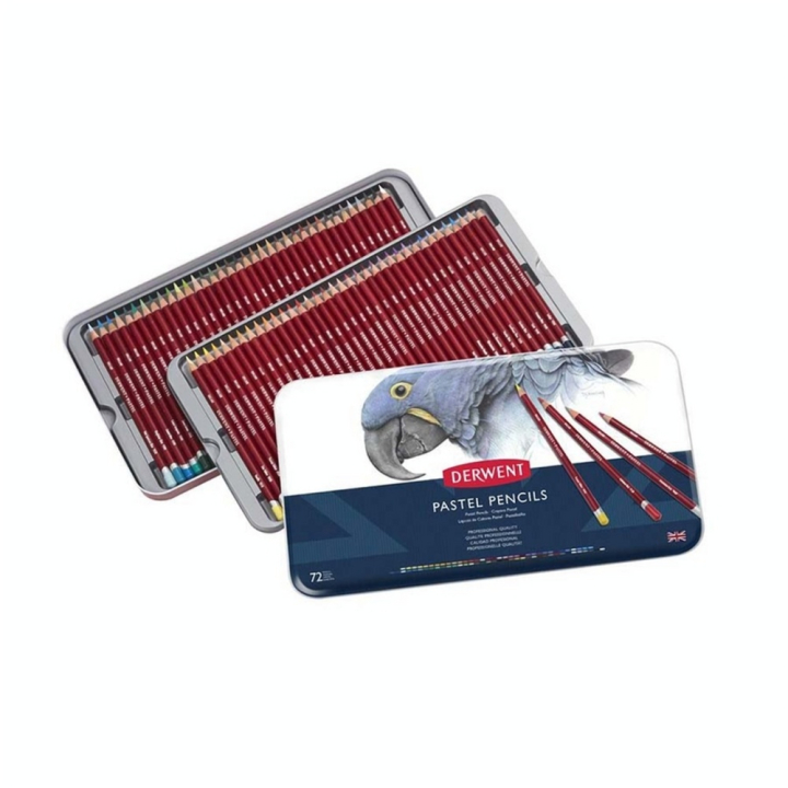 Crayon pastel Boîte métal 72 pcs - Derwent - Rougier et Plé
