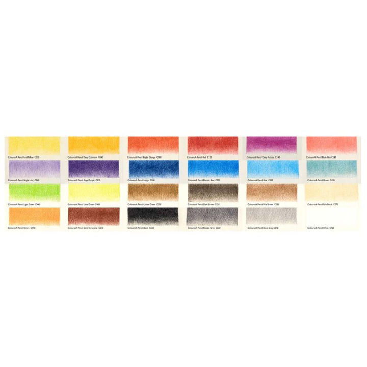 Crayon de couleur Coloursoft Boîte métal 24 pcs - Derwent - Rougier et Plé