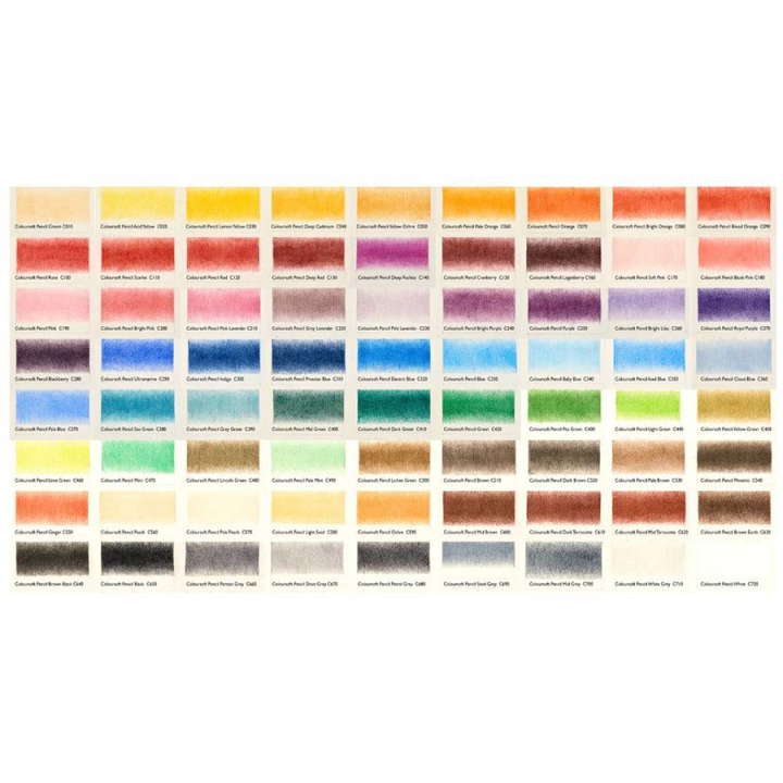 Crayon de couleur Coloursoft Boîte métal 72 pcs - Derwent - Rougier et Plé