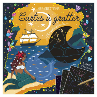 Pochette Mes créations : Cartes à gratter phosphorescentes - Gründ - Rougier et Plé